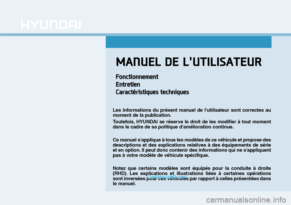Hyundai Ioniq Plug-in Hybrid 2019  Manuel du propriétaire (in French) 