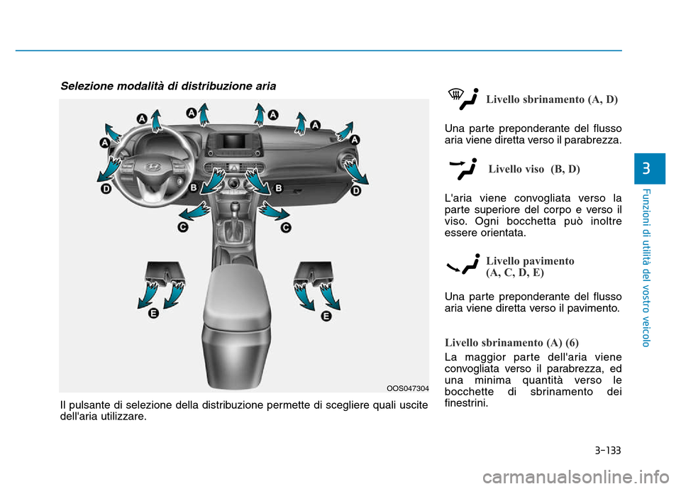 Hyundai Kona 2018 Manuale del proprietario (in Italian) 3-133
Funzioni di utilit Hyundai Kona 2018 Manuale del proprietario (in Italian) 3-133
Funzioni di utilit