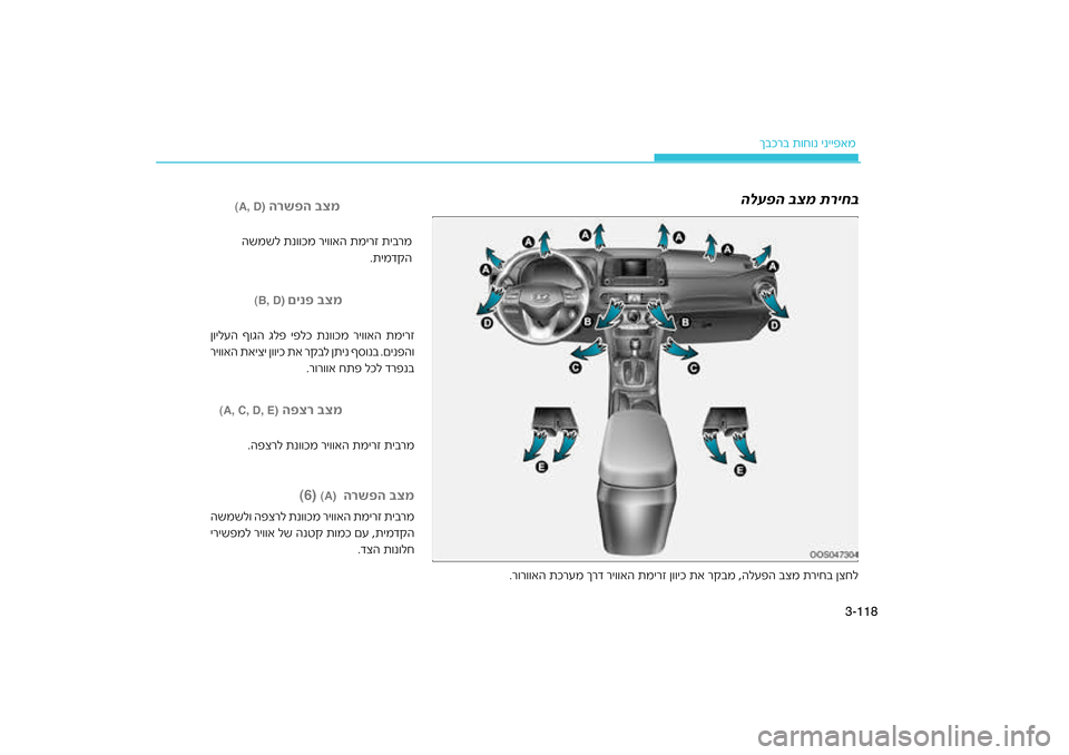 Hyundai Kona 2018 הוראות תפעול לנהג 118
3-
רב ת\bח\bנ ינייפאמ
ךבכ
ריחב ןצחל
ד רי\b\bאה תמירז ן\b\bיכ תא רק\כבמ ,הלעפה בצמ ת
ררעמ ך
.ר\bר\b\bאה תכ
הלע\bה \fצמ תריח\ Hyundai Kona 2018 הוראות תפעול לנהג 118
3-
רב ת\bח\bנ ינייפאמ
ךבכ
ריחב ןצחל
ד רי\b\bאה תמירז ן\b\bיכ תא רק\כבמ ,הלעפה בצמ ת
ררעמ ך
.ר\bר\b\bאה תכ
הלע\bה \fצמ תריח\