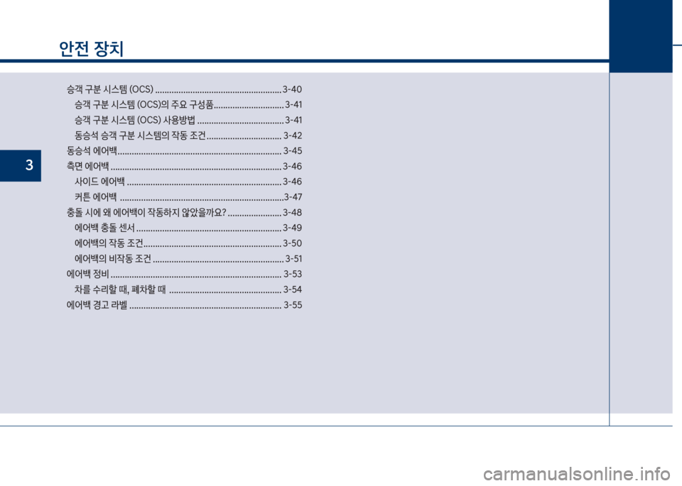 Hyundai Kona 2017  코나 OS - 사용 설명서 (in Korean) 안전보장치
승Q큽