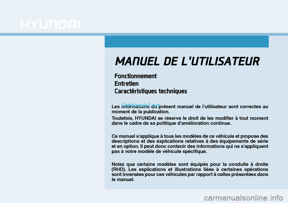 Hyundai Kona EV 2019  Manuel du propriétaire (in French) 