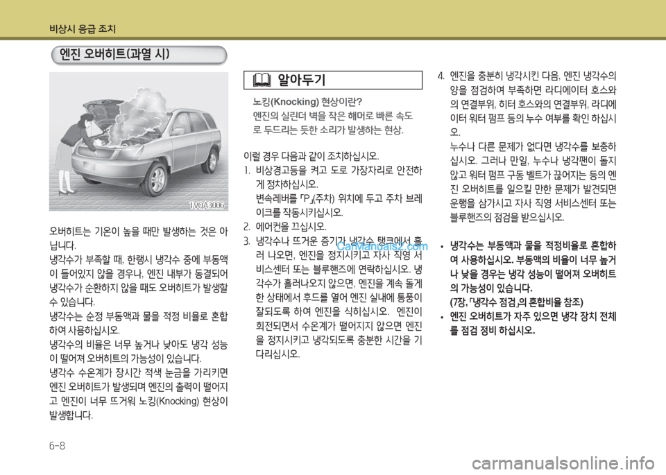 Hyundai Maxcruz 2017  맥스크루즈 NC - 사용 설명서 (in Korean) 비상/d 응