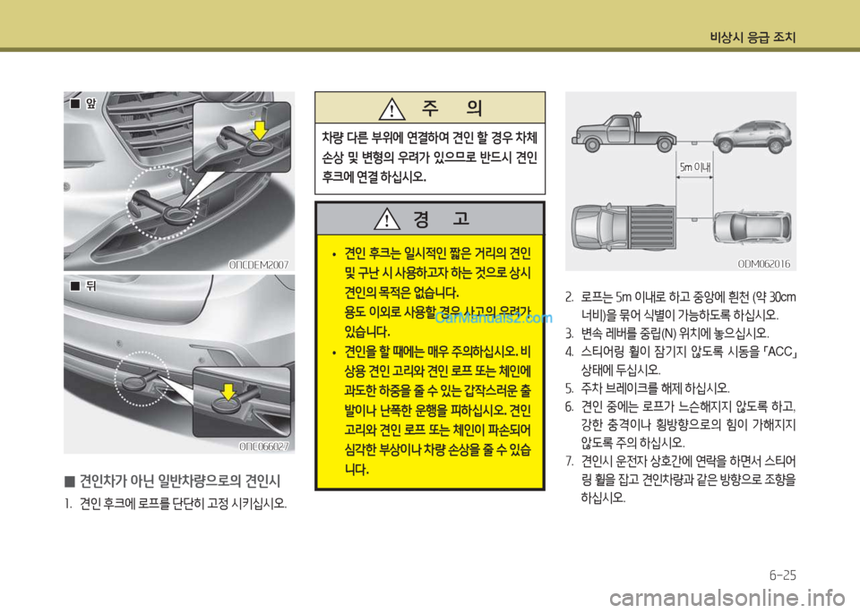 Hyundai Maxcruz 2017  맥스크루즈 NC - 사용 설명서 (in Korean) 비상/d 응