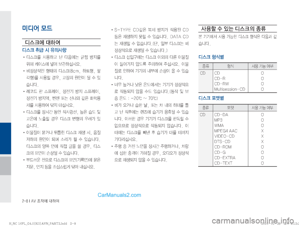 Hyundai Maxcruz 2016  맥스크루즈 표준4 내비게이션 (in Korean) �����*��"�7�
‘
X	À��Þ	È
미디어 모드
c	 