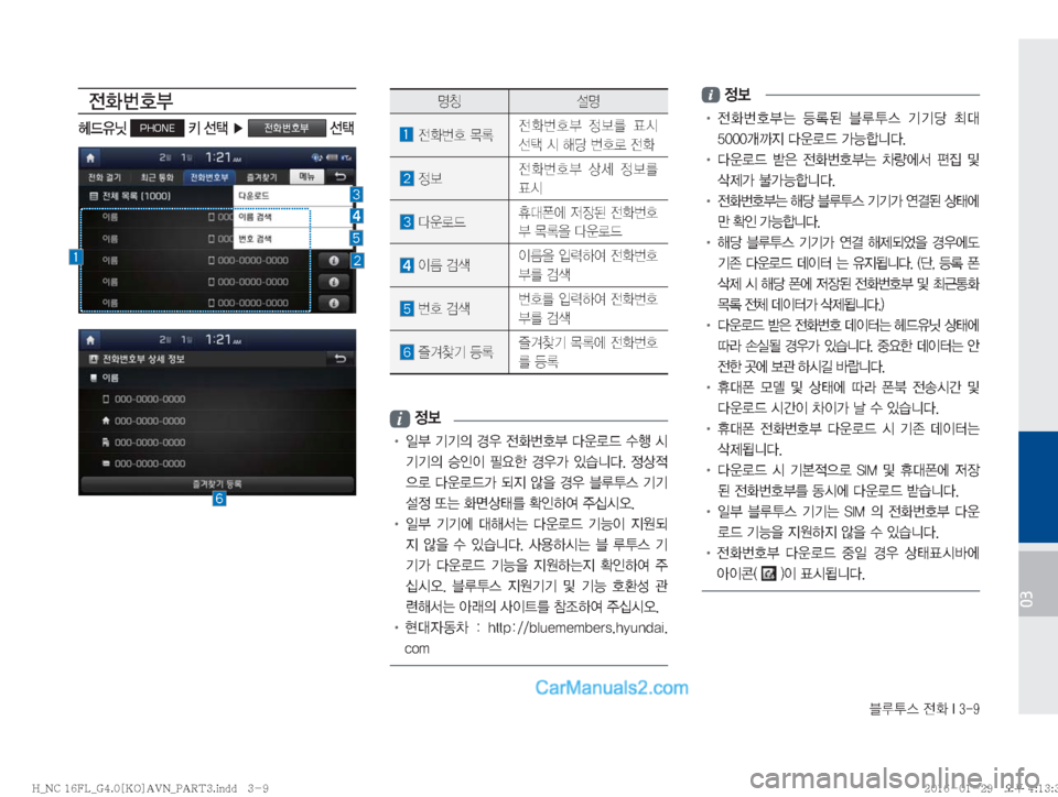 Hyundai Maxcruz 2016  맥스크루즈 표준4 내비게이션 (in Korean) 6H	�
y
��*����
03

y

