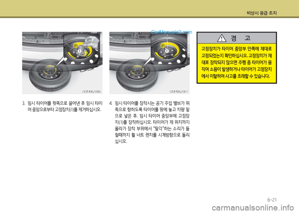 Hyundai Maxcruz 2015  맥스크루즈 NC - 사용 설명서 (in Korean) 비상/d 응
