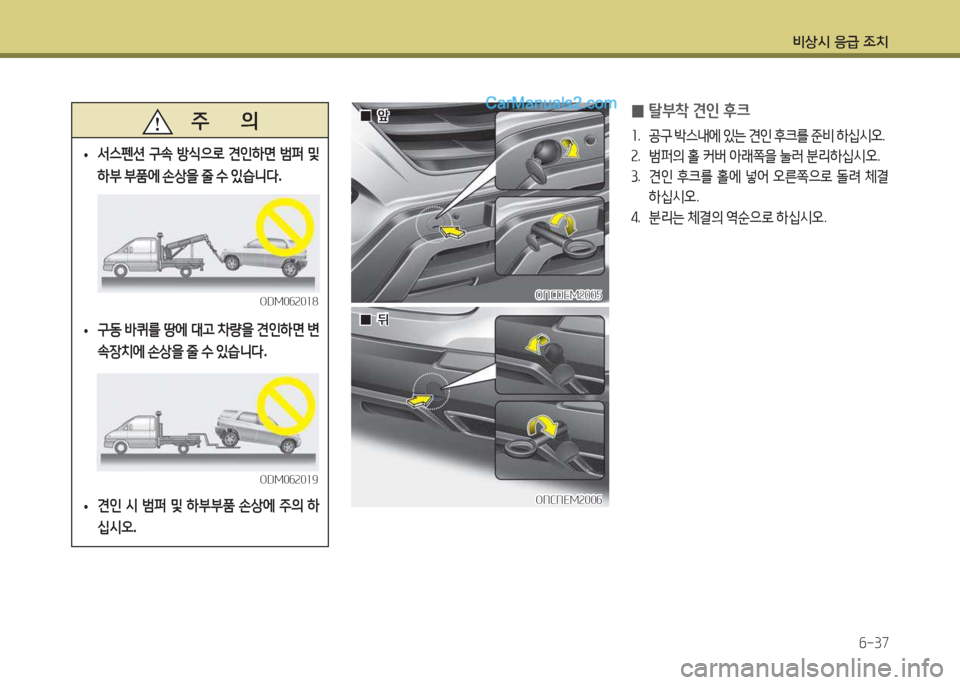 Hyundai Maxcruz 2015  맥스크루즈 NC - 사용 설명서 (in Korean) 비상/d 응