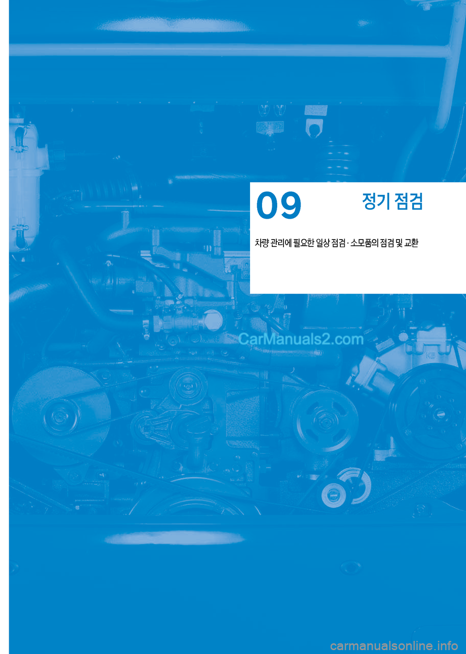 Hyundai New County 2017  뉴카운티 - 사용 설명서 (in Korean) 정기 점검
0량보관리에보필요한보일상보
|h보검보