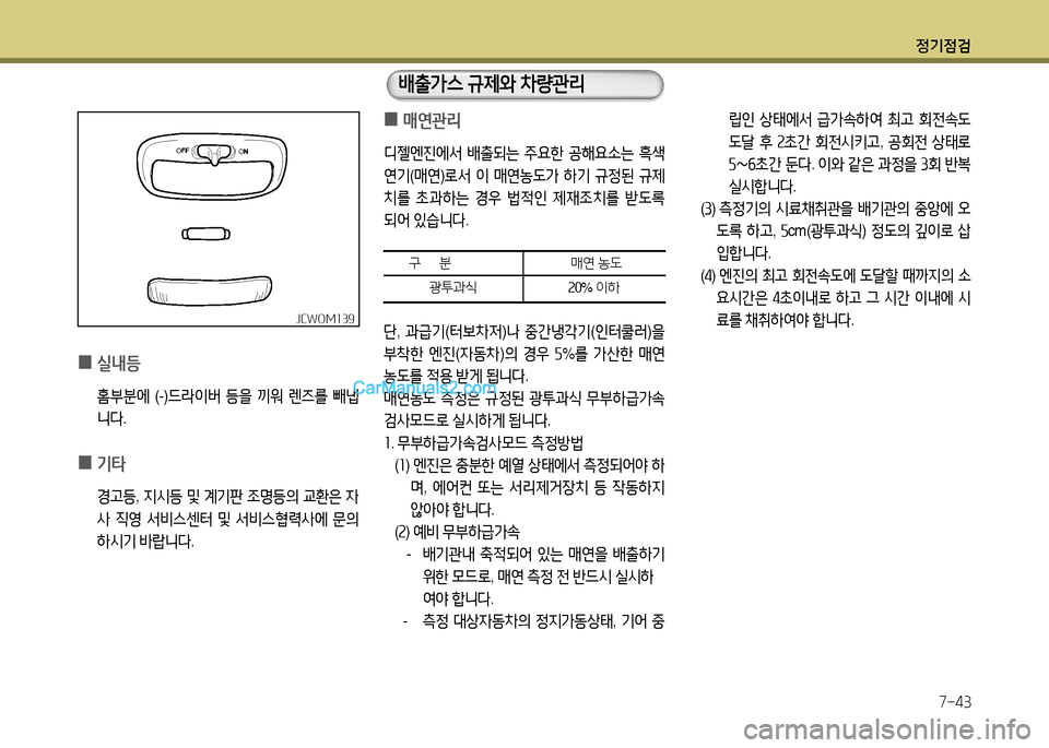 Hyundai New County 2014  뉴카운티 - 사용 설명서 (in Korean) 정기4