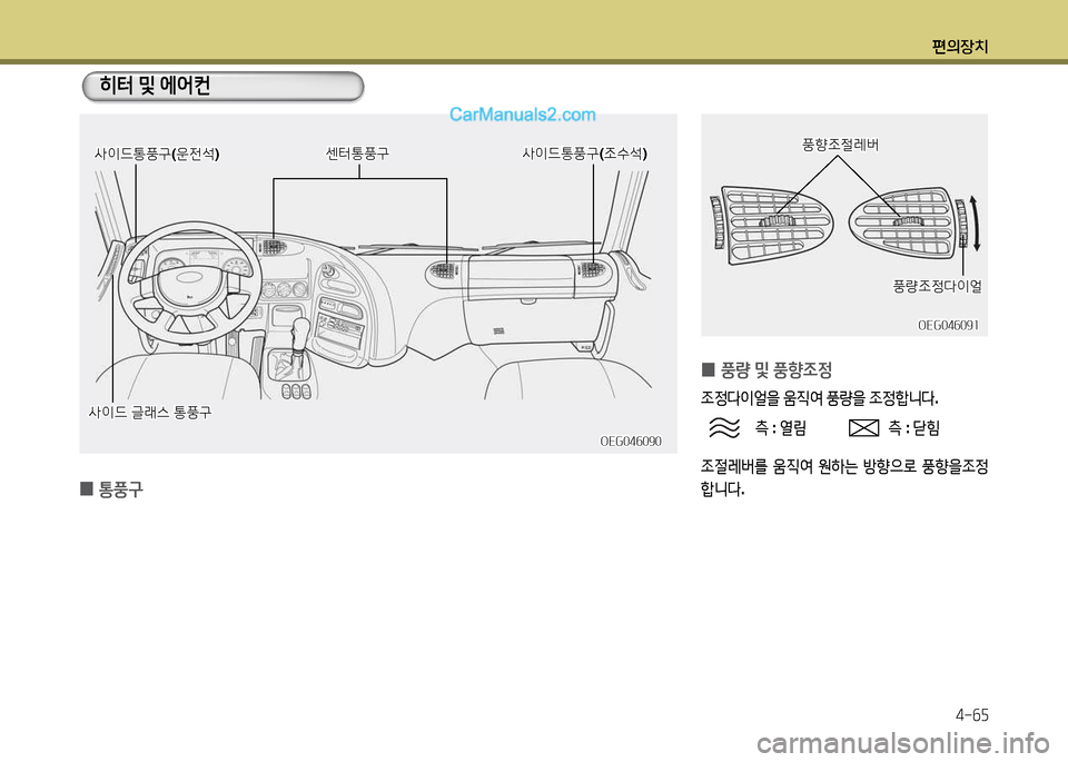 Hyundai New Power Truck 2017  뉴파워트럭 - 사용 설명서 (in Korean) 편의장치4-작자
 
0 통풍