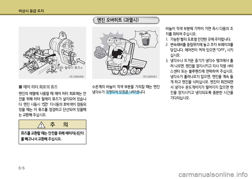 Hyundai New Power Truck 2015  뉴파워트럭 - 사용 설명서 (in Korean) 비상/d 응