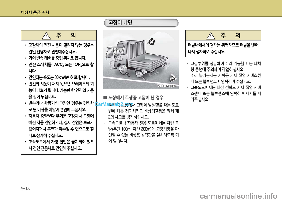 Hyundai New Power Truck 2015  뉴파워트럭 - 사용 설명서 (in Korean) 비상/d 응