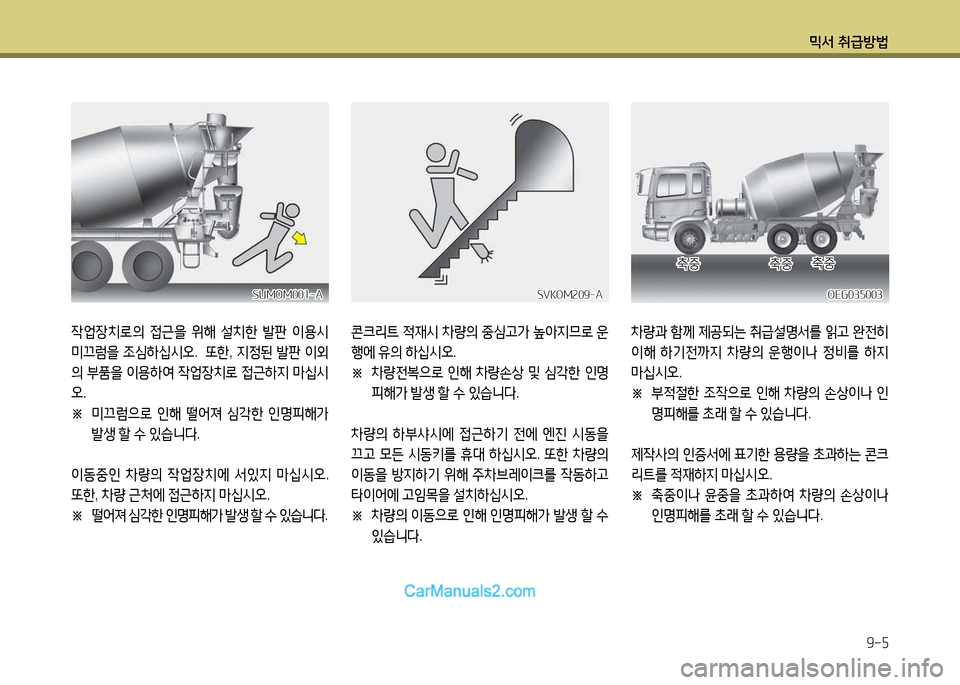 Hyundai New Power Truck 2015  뉴파워트럭 - 사용 설명서 (in Korean) 믹서 취급방법9-자
42M장치$
