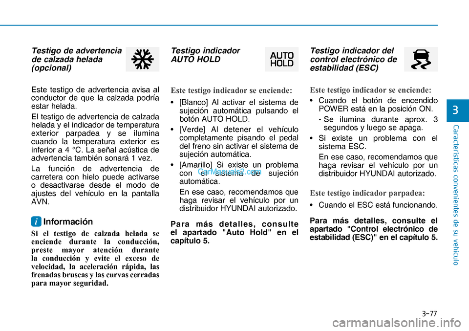 Hyundai Nexo 2019  Manual del propietario (in Spanish) ����
�&�D�U�D�F�W�H�U�