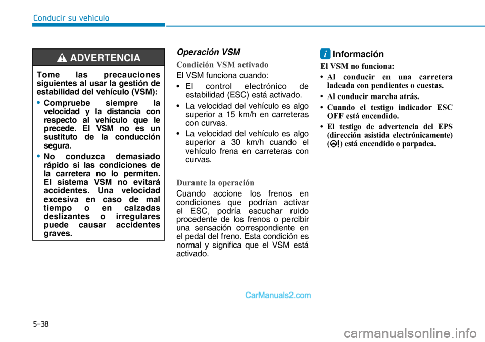 Hyundai Nexo 2019  Manual del propietario (in Spanish) ����
�&�R�Q�G�X�F�L�U��V�X��Y�H�K�