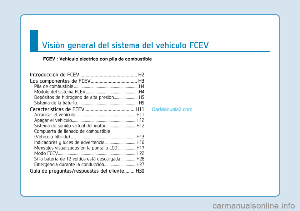 Hyundai Nexo 2019  Manual del propietario (in Spanish) �,�Q�W�U�R�G�X�F�F�L�
