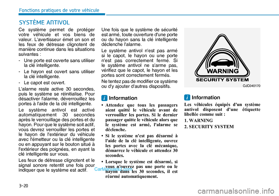 Hyundai Nexo 2019  Manuel du propriétaire (in French) ����
�)�R�Q�F�W�L�R�Q�V��S�U�D�W�L�T�X�H�V��G�H��Y�R�W�U�H��Y�