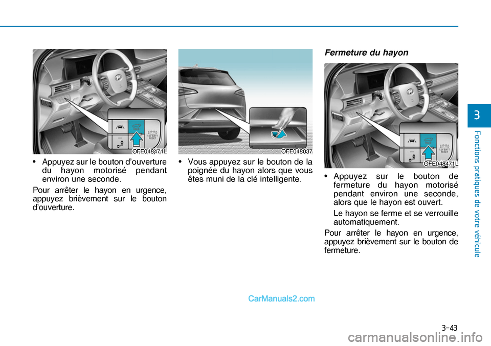 Hyundai Nexo 2019  Manuel du propriétaire (in French) ����
�)�R�Q�F�W�L�R�Q�V��S�U�D�W�L�T�X�H�V��G�H��Y�R�W�U�H��Y�