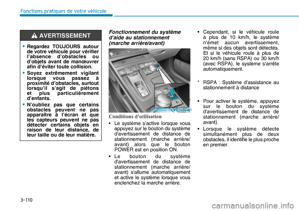 Hyundai Nexo 2019  Manuel du propriétaire (in French) �����
�)�R�Q�F�W�L�R�Q�V��S�U�D�W�L�T�X�H�V��G�H��Y�R�W�U�H��Y�