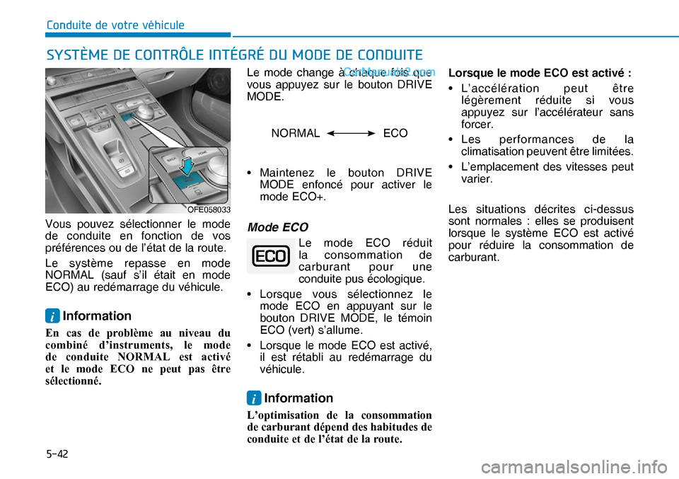 Hyundai Nexo 2019  Manuel du propriétaire (in French) ����
�&�R�Q�G�X�L�W�H��G�H��Y�R�W�U�H��Y�