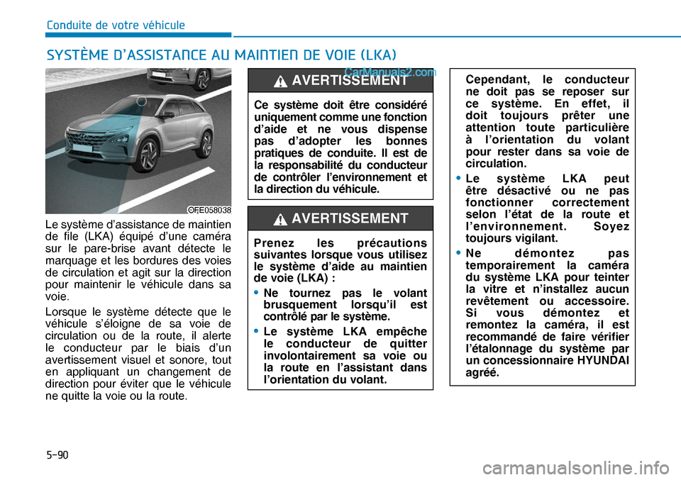 Hyundai Nexo 2019  Manuel du propriétaire (in French) ����
�&�R�Q�G�X�L�W�H��G�H��Y�R�W�U�H��Y�