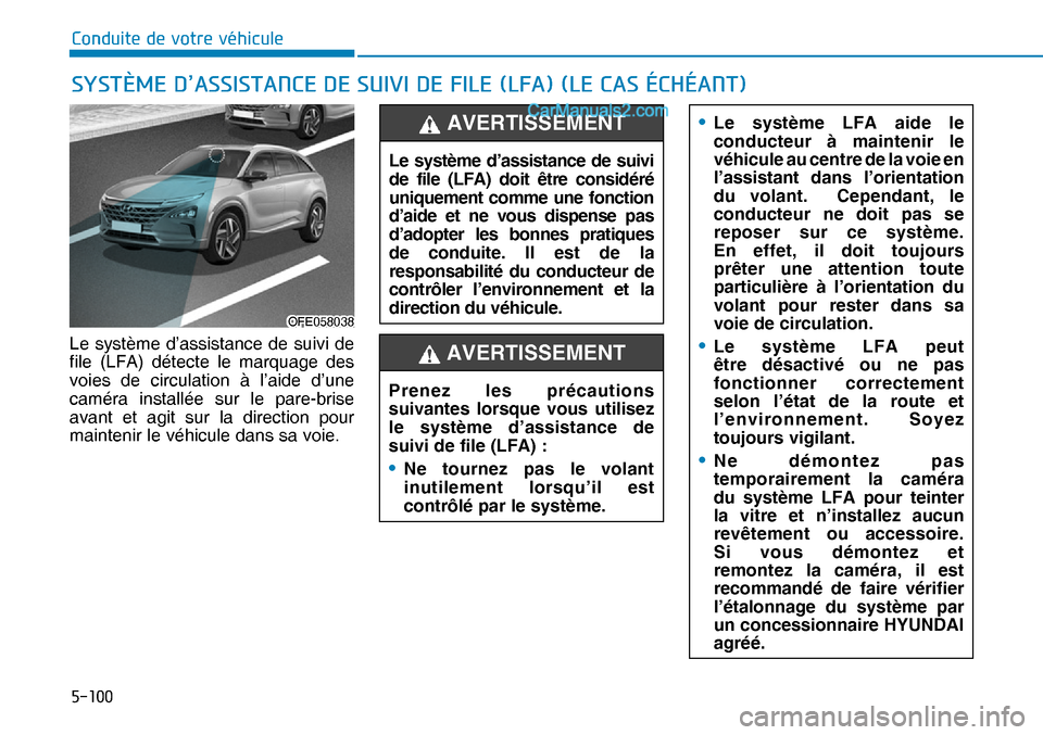 Hyundai Nexo 2019  Manuel du propriétaire (in French) �����
�&�R�Q�G�X�L�W�H��G�H��Y�R�W�U�H��Y�