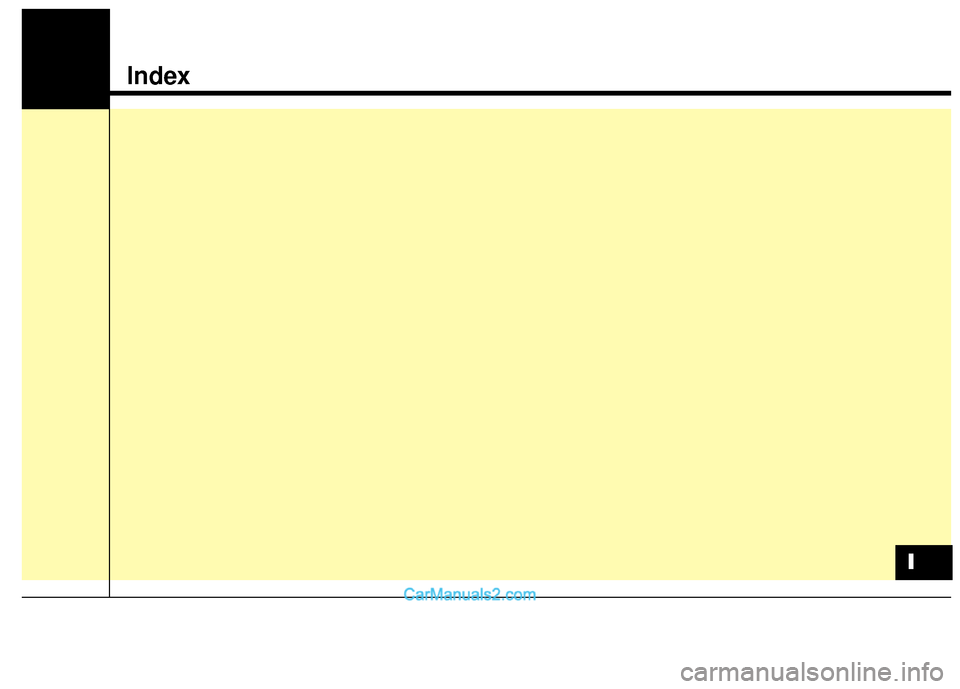 Hyundai Santa Fe 2018  Owners Manual Index
I  