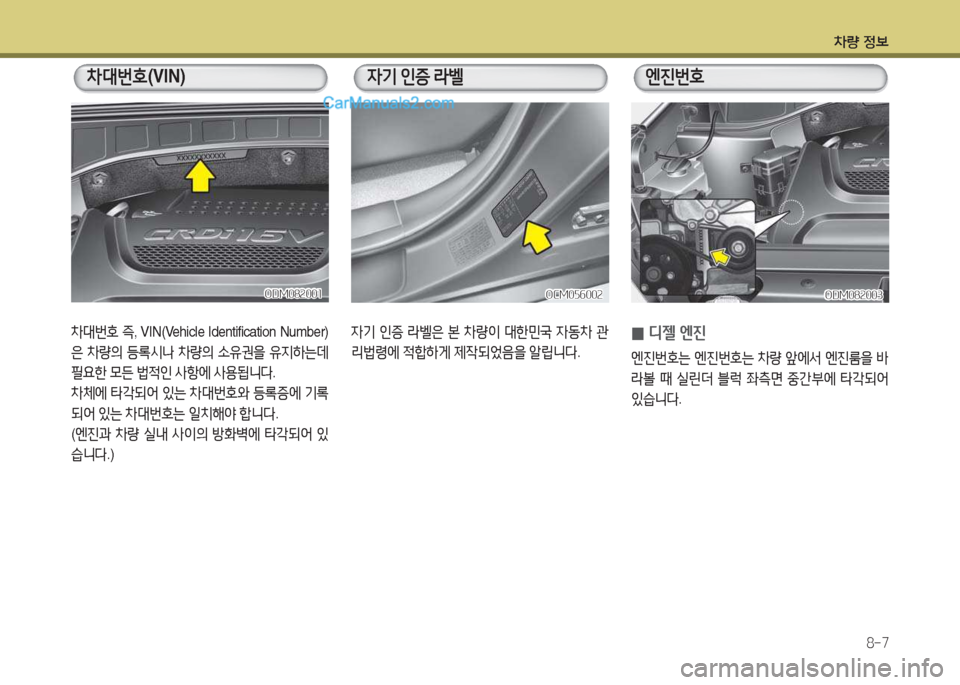 Hyundai Santa Fe 2017 싼타페 DM - 사용 설명서 (in Korean) 차량 4 Hyundai Santa Fe 2017 싼타페 DM - 사용 설명서 (in Korean) 차량 4