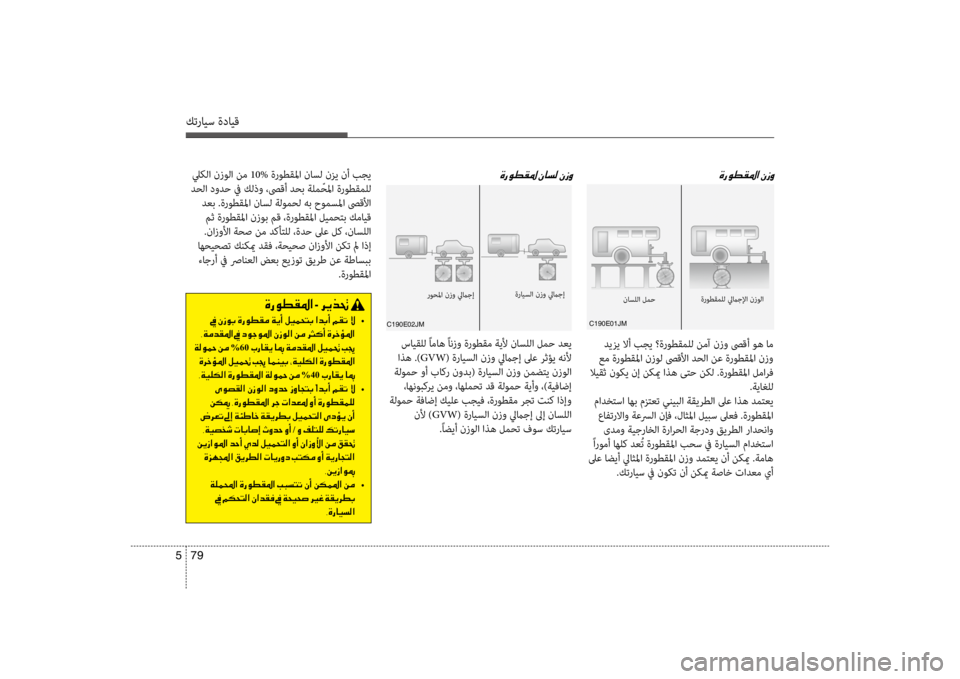 Hyundai Santa Fe 2014 دليل المالك كترايس ةدايق
79
5
ليكلا نزولا نم 10% ةروطقلما ناسل نزي نأ بجي
دحلا دودح في كلذو ،صىقأ دحب ةلم ّحلما ةروطقملل دع Hyundai Santa Fe 2014 دليل المالك كترايس ةدايق
79
5
ليكلا نزولا نم 10% ةروطقلما ناسل نزي نأ بجي
دحلا دودح في كلذو ،صىقأ دحب ةلم ّحلما ةروطقملل دع
