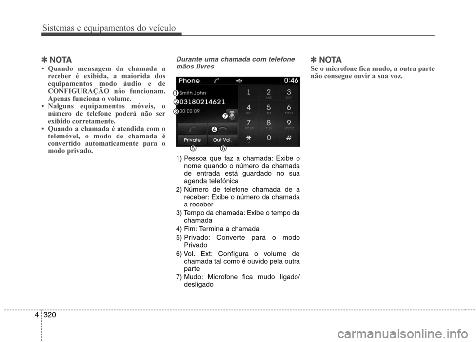 Hyundai Santa Fe 2013  Manual do proprietário (in Portuguese) Sistemas e equipamentos do veículo
320
4
✽✽
NOTA 
