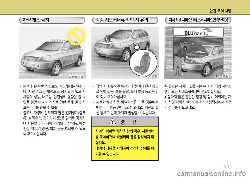 Hyundai Santa Fe 2013  싼타페 DM - 사용 설명서 (in Korean) 1