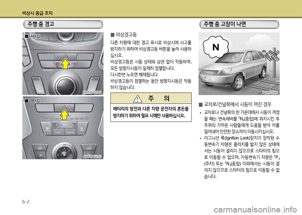 Hyundai Santa Fe 2013  싼타페 DM - 사용 설명서 (in Korean) 비상/d 응