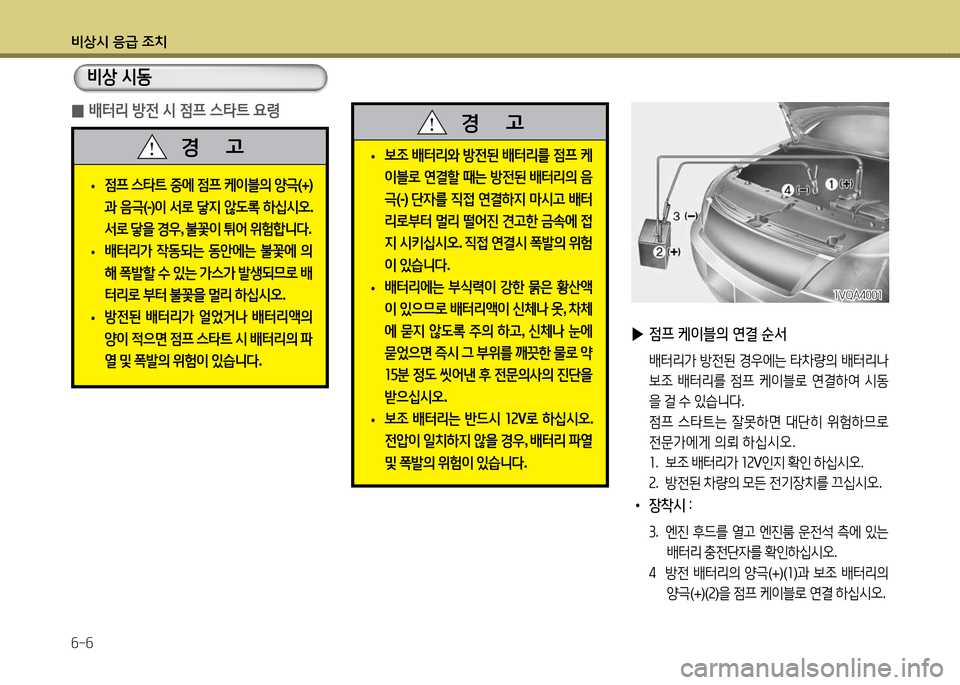 Hyundai Santa Fe 2013  싼타페 DM - 사용 설명서 (in Korean) 비상/d 응