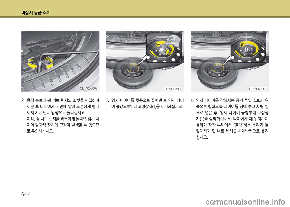 Hyundai Santa Fe 2013  싼타페 DM - 사용 설명서 (in Korean) 비상/d 응