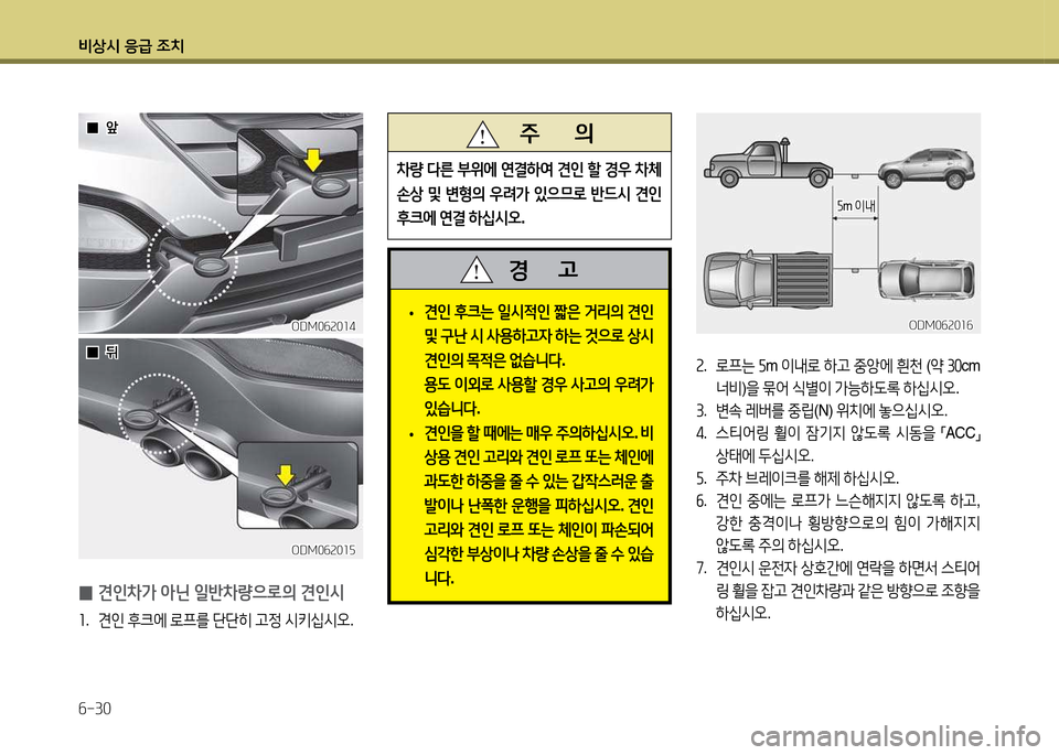 Hyundai Santa Fe 2013  싼타페 DM - 사용 설명서 (in Korean) 비상/d 응