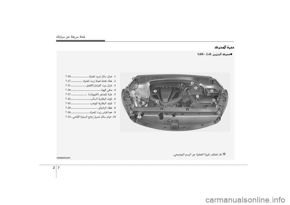Hyundai Santa Fe 2012 دليل المالك كترايس نع ةعيسر ةحلم
7
2
00B70068000E003F001E00CE006800540057
ODMEMC2001
7-29 ...........................
كرحلما ديبرت لئاس نازخ
.1
7-27 .................. كر Hyundai Santa Fe 2012 دليل المالك كترايس نع ةعيسر ةحلم
7
2
00B70068000E003F001E00CE006800540057
ODMEMC2001
7-29 ...........................
كرحلما ديبرت لئاس نازخ
.1
7-27 .................. كر