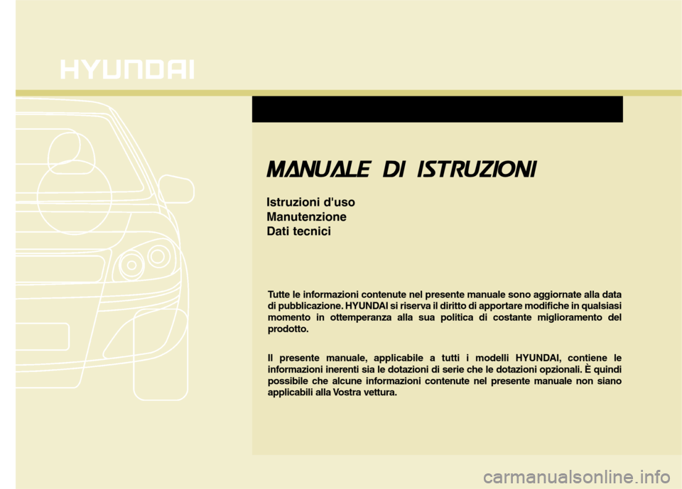Hyundai Santa Fe 2011  Manuale del proprietario (in Italian) 