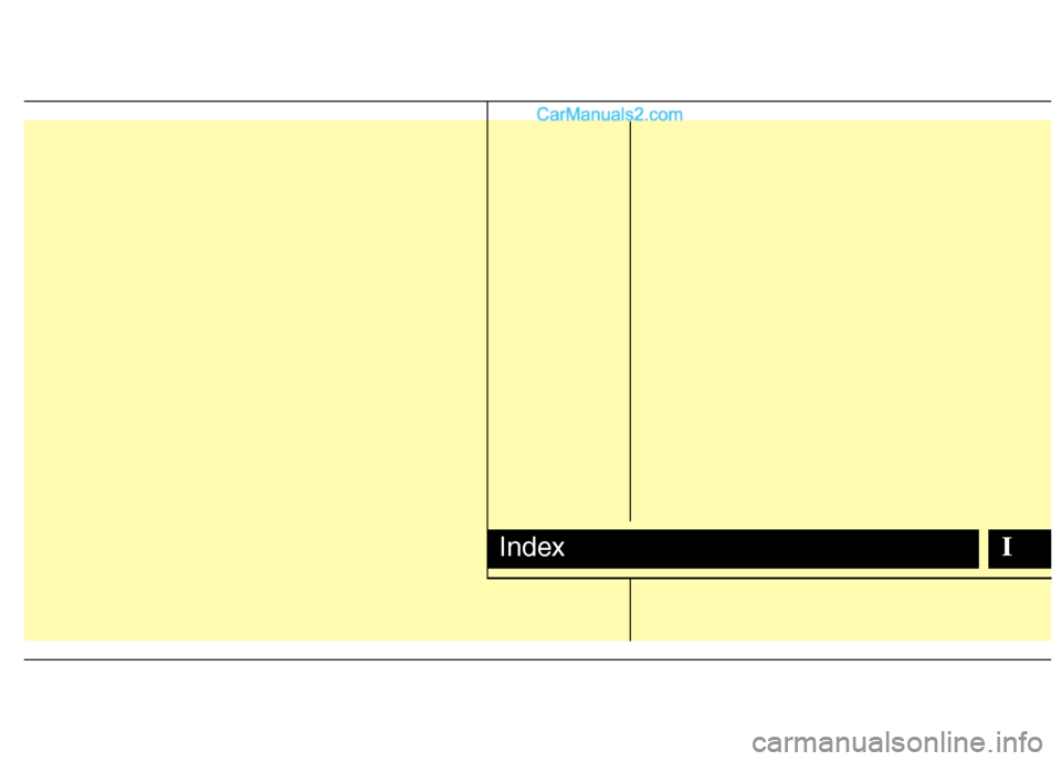 Hyundai Santa Fe 2010  Owners Manual 
IIndex  