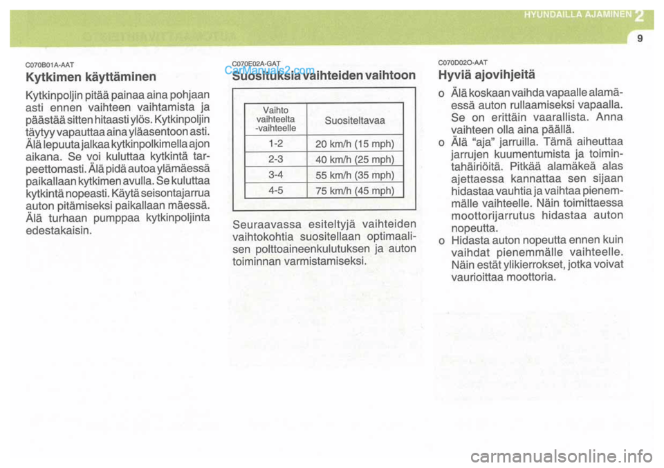 Hyundai Santa Fe 2009 Omistajan Käsikirja (in Finnish) Hyundai Santa Fe 2009 Omistajan Käsikirja (in Finnish)