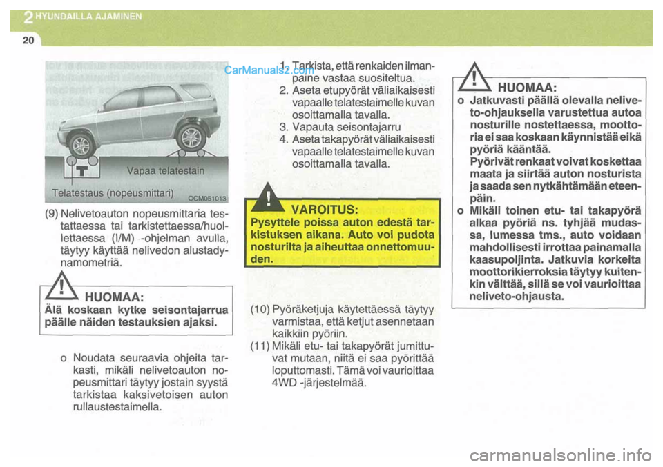 Hyundai Santa Fe 2009 Omistajan Käsikirja (in Finnish) Hyundai Santa Fe 2009 Omistajan Käsikirja (in Finnish)