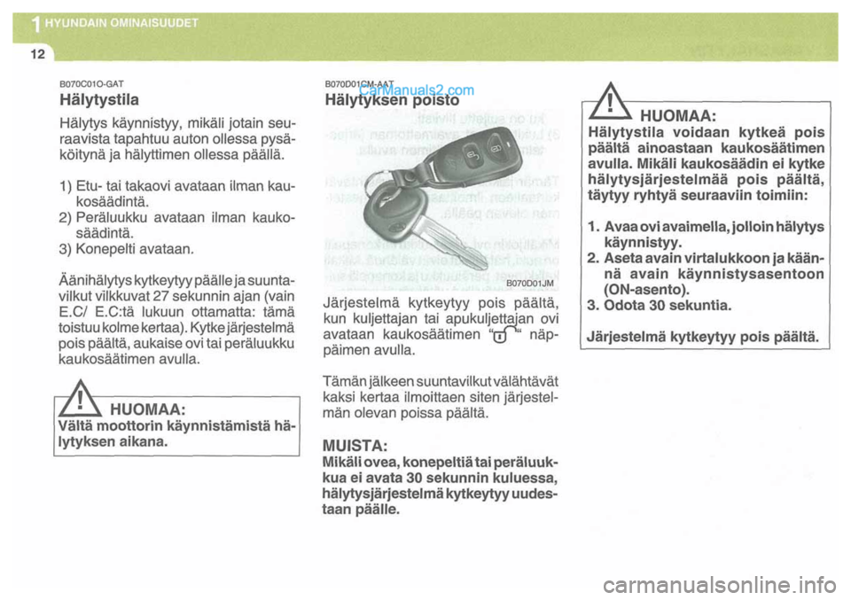 Hyundai Santa Fe 2009 Omistajan Käsikirja (in Finnish) Hyundai Santa Fe 2009 Omistajan Käsikirja (in Finnish)
