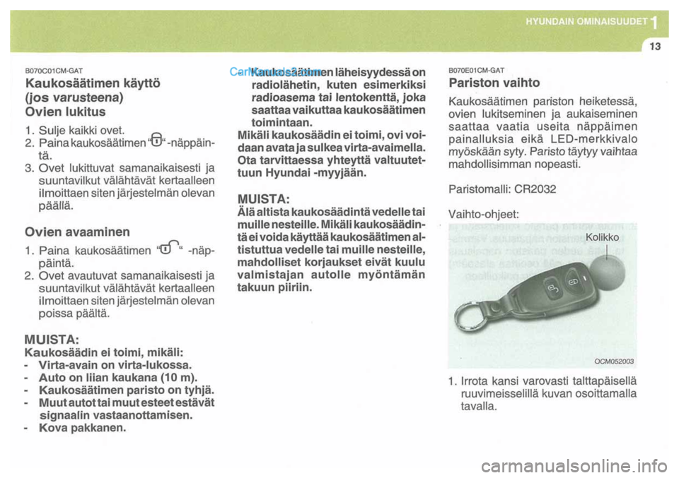 Hyundai Santa Fe 2009 Omistajan Käsikirja (in Finnish) Hyundai Santa Fe 2009 Omistajan Käsikirja (in Finnish)