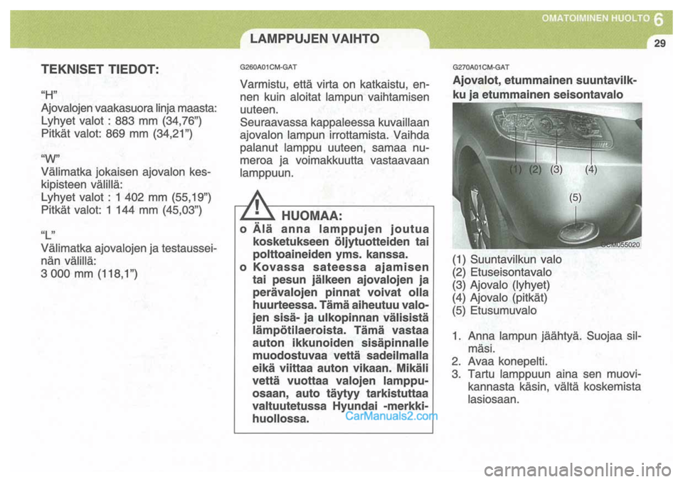 Hyundai Santa Fe 2009  Omistajan Käsikirja (in Finnish) 