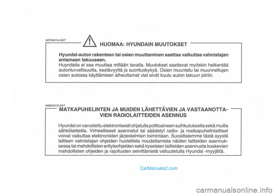 Hyundai Santa Fe 2009 Omistajan Käsikirja (in Finnish) Hyundai Santa Fe 2009 Omistajan Käsikirja (in Finnish)