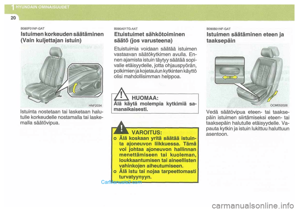 Hyundai Santa Fe 2009  Omistajan Käsikirja (in Finnish) 