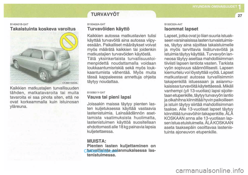Hyundai Santa Fe 2009  Omistajan Käsikirja (in Finnish) 