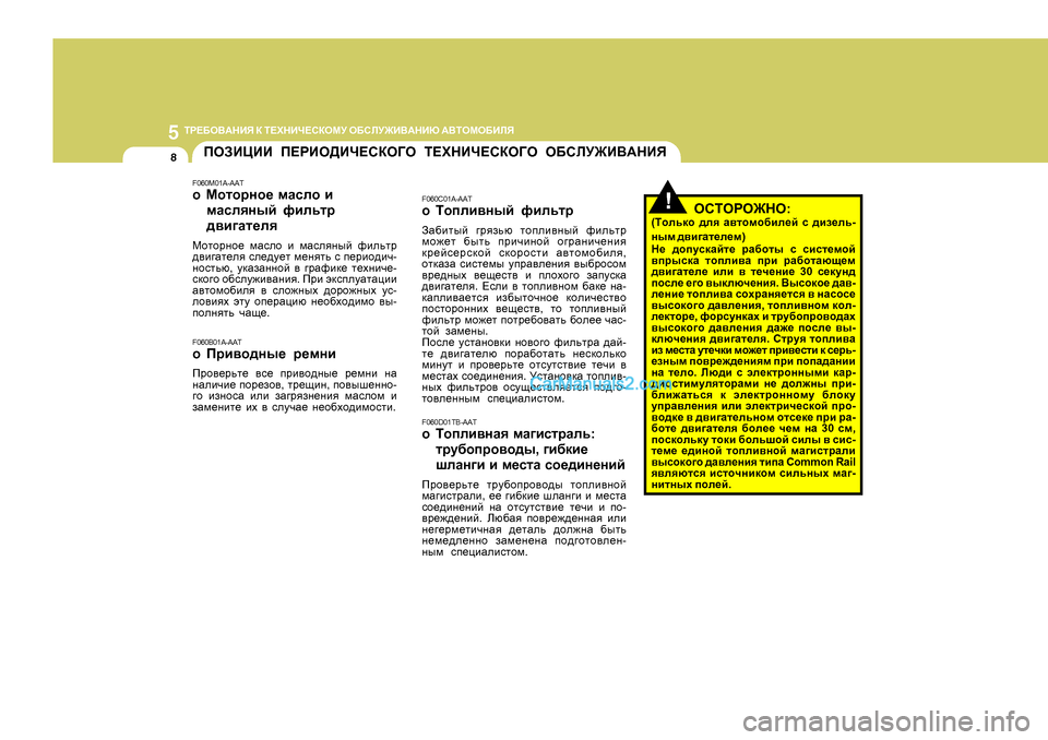 Hyundai Santa Fe 2009  Инструкция по эксплуатации (in Russian) 5
8
LJ?;H<:GBY D  L?OGBQ?KDHFM  H;KEM@B<:GBX  :<LHFH;BEY
IHABPBB  I?JBH>BQ?KDH=H  L?OGBQ?KDH=H  H;KEM@B<:GBY
F
