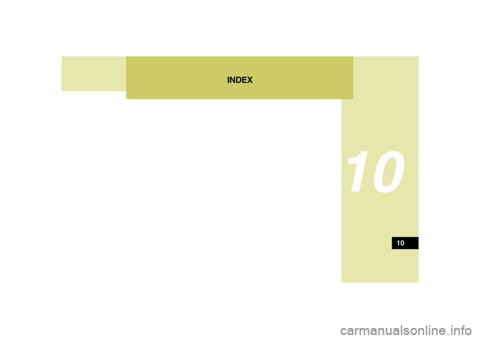 Hyundai Santa Fe 2008  Owners Manual 10
10
INDEX 