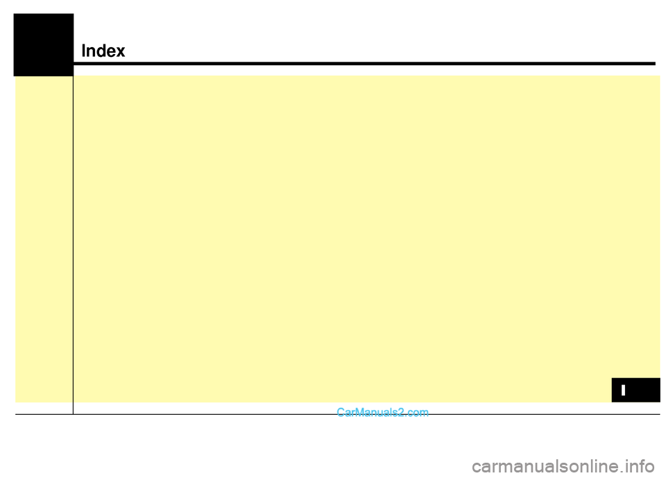 Hyundai Santa Fe Sport 2017  Owners Manual Index
I  
