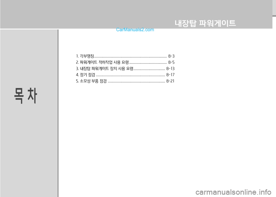 Hyundai Small Commercial Features 2015  소형상용특장 - 사용 설명서 (in Korean) 18